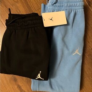 Jordan Kids' Black and Light Blue Sweatpants